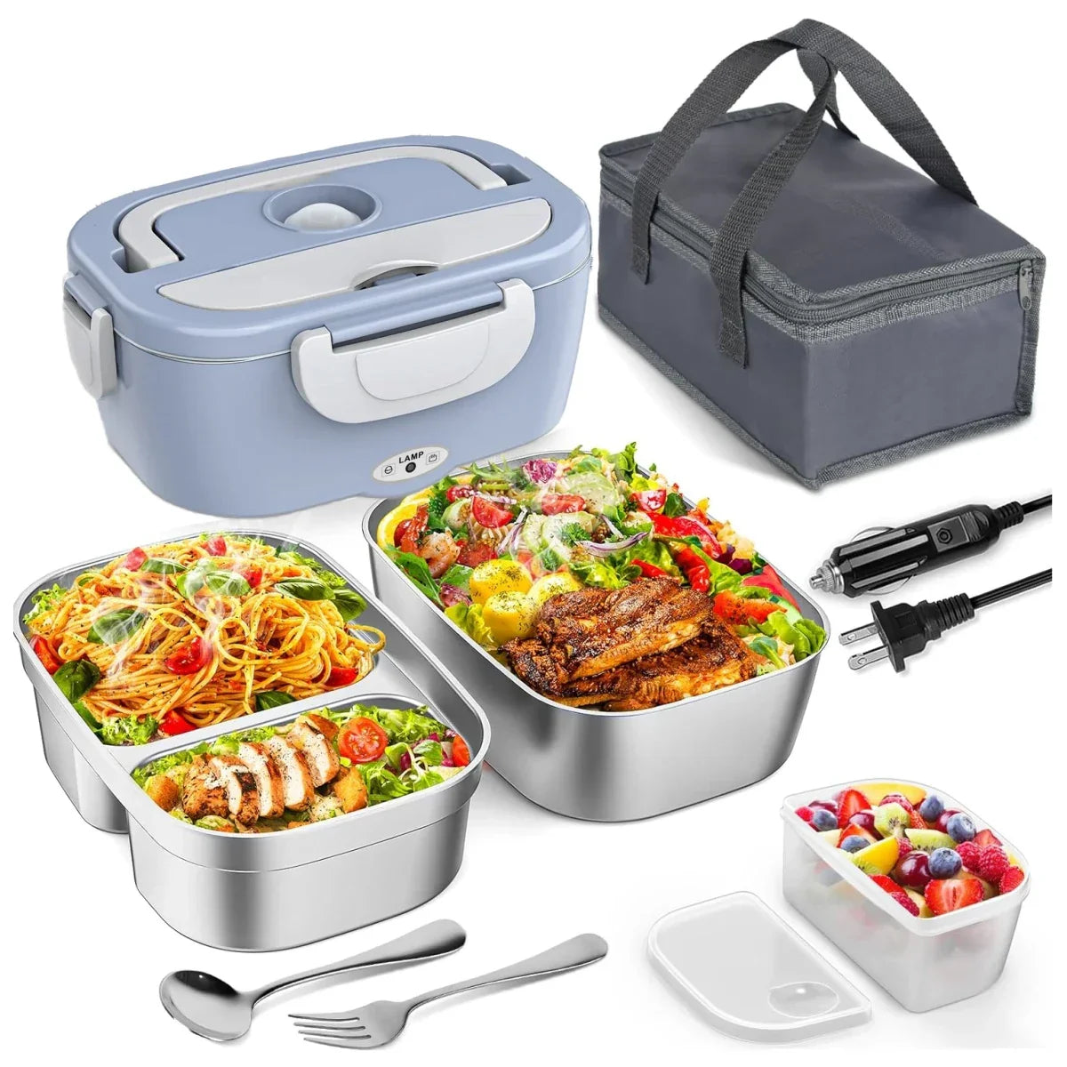 PORTABLE ELECTRIC HEATED LUNCH BOX – PREMIUM THERMAL FOOD CONTAINER 🍱🔥✨