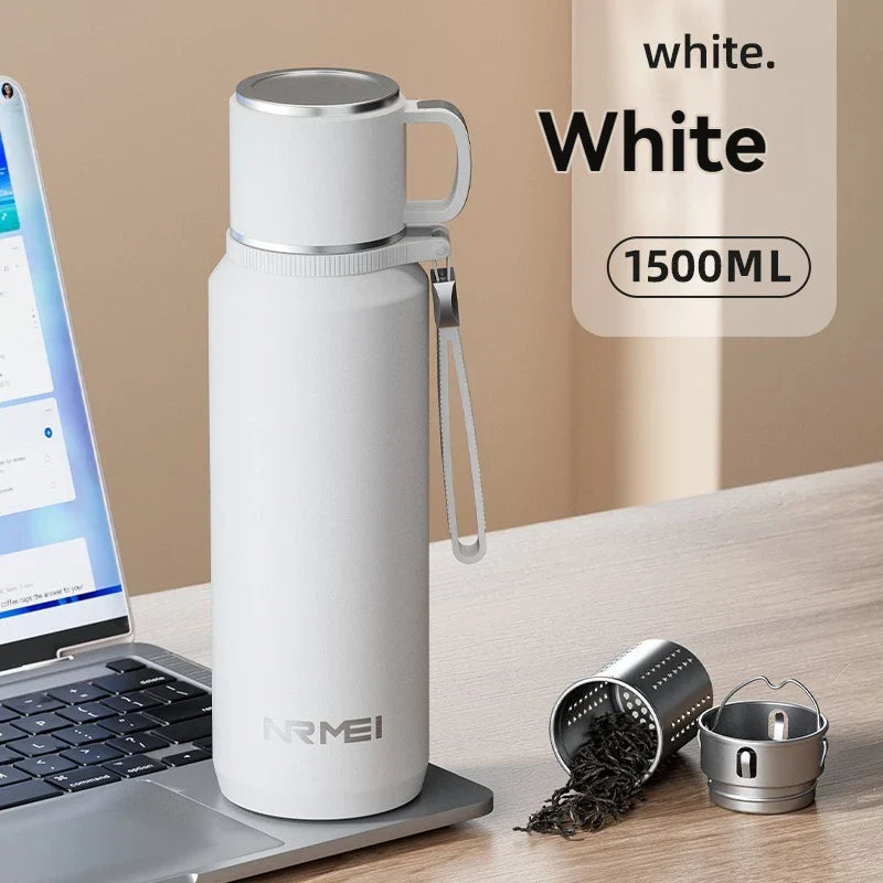 48-HOUR HEAT RETENTION THERMAL BOTTLE – 1500ML ☕❄️🔥