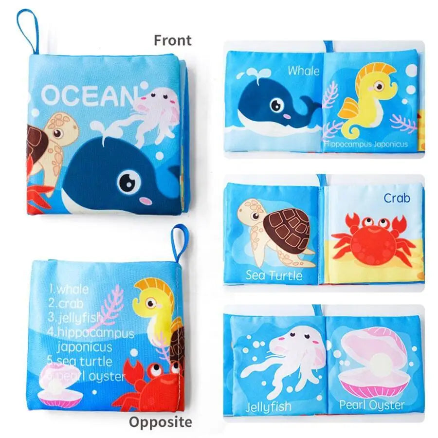 BABY SOFT EDUCATIONAL CLOTH BOOK SET 📚🌈✨
