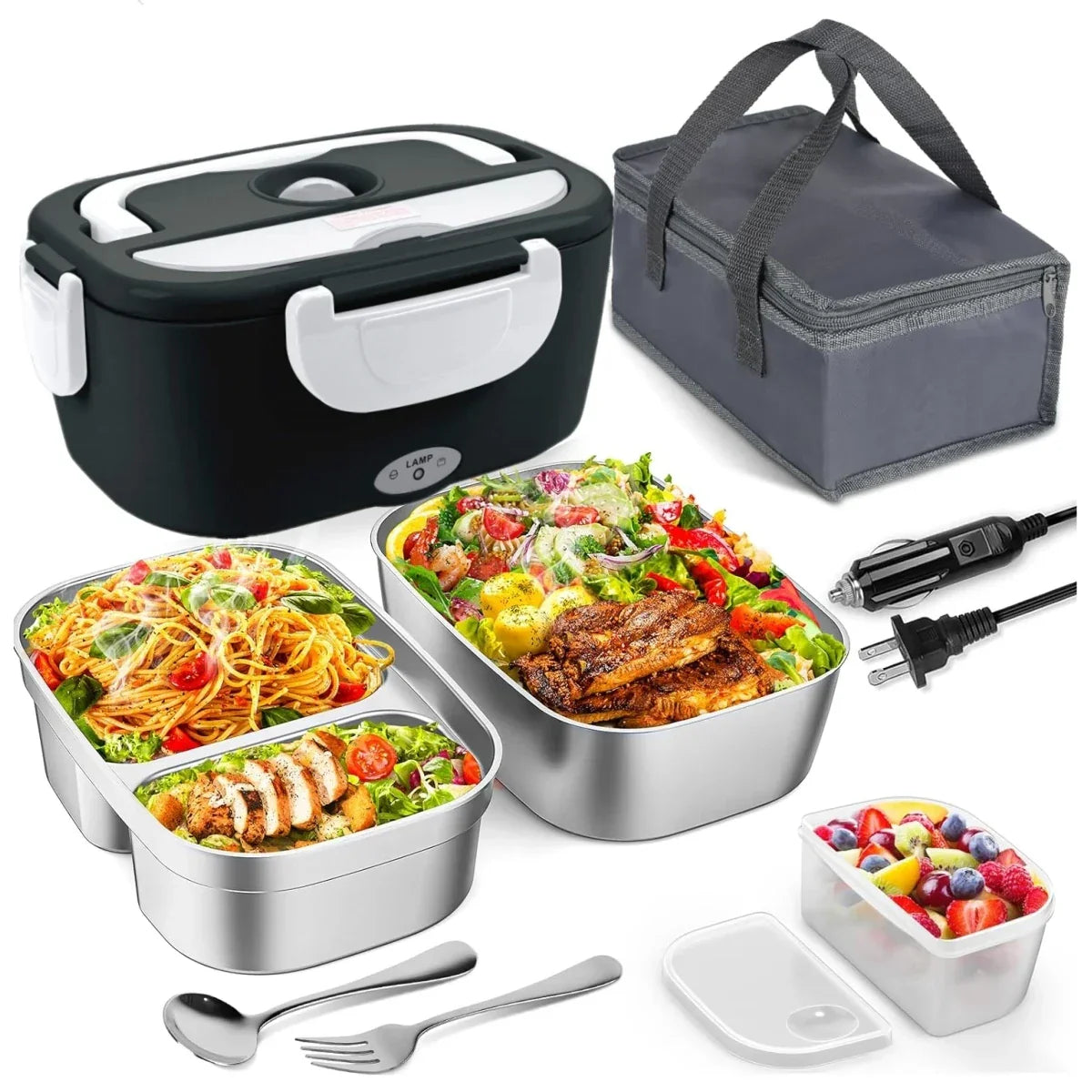 PORTABLE ELECTRIC HEATED LUNCH BOX – PREMIUM THERMAL FOOD CONTAINER 🍱🔥✨