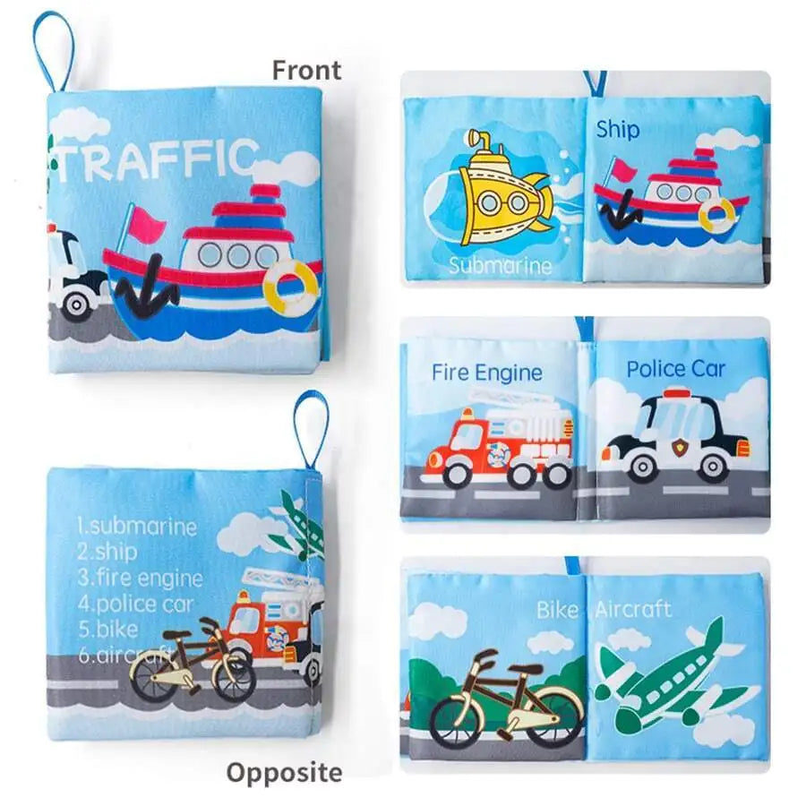 BABY SOFT EDUCATIONAL CLOTH BOOK SET 📚🌈✨