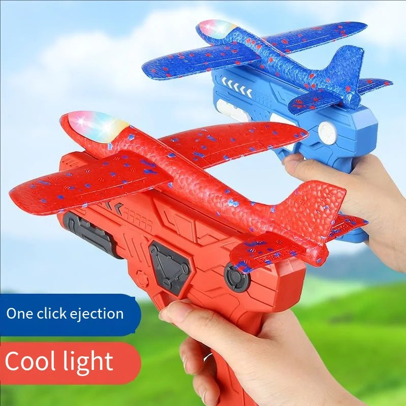 LIGHT-UP LAUNCHER AIRPLANE GUN SET ✈️🔫🌈