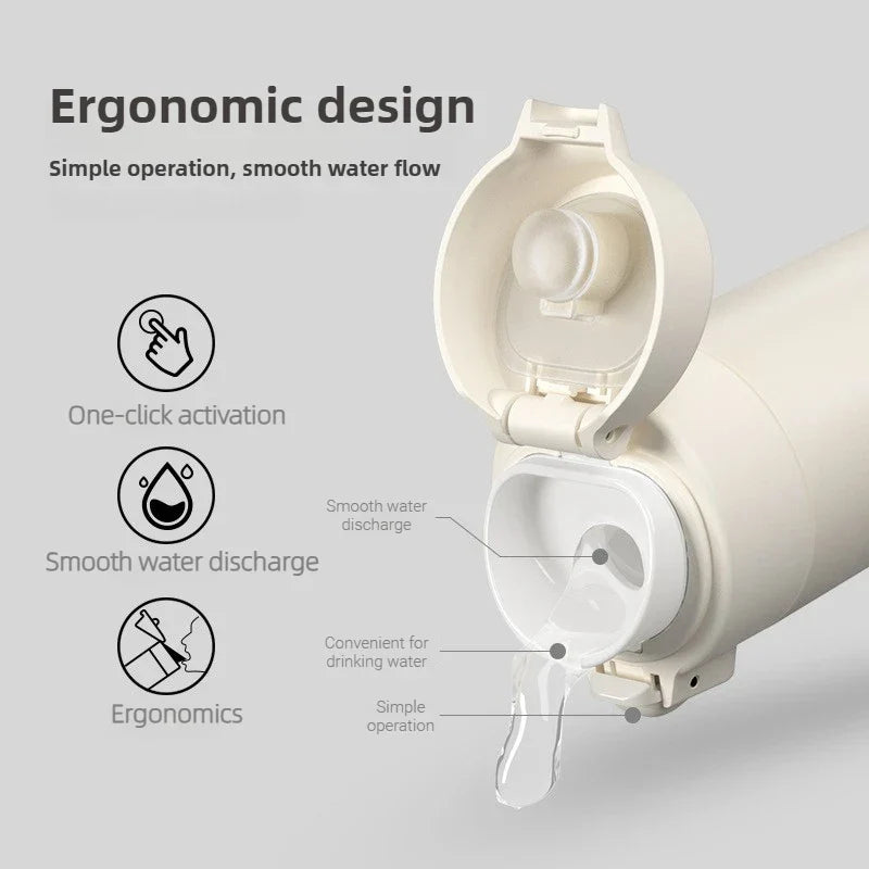 PREMIUM SLIM THERMAL BOTTLE – 500ML ☕🌸❄️