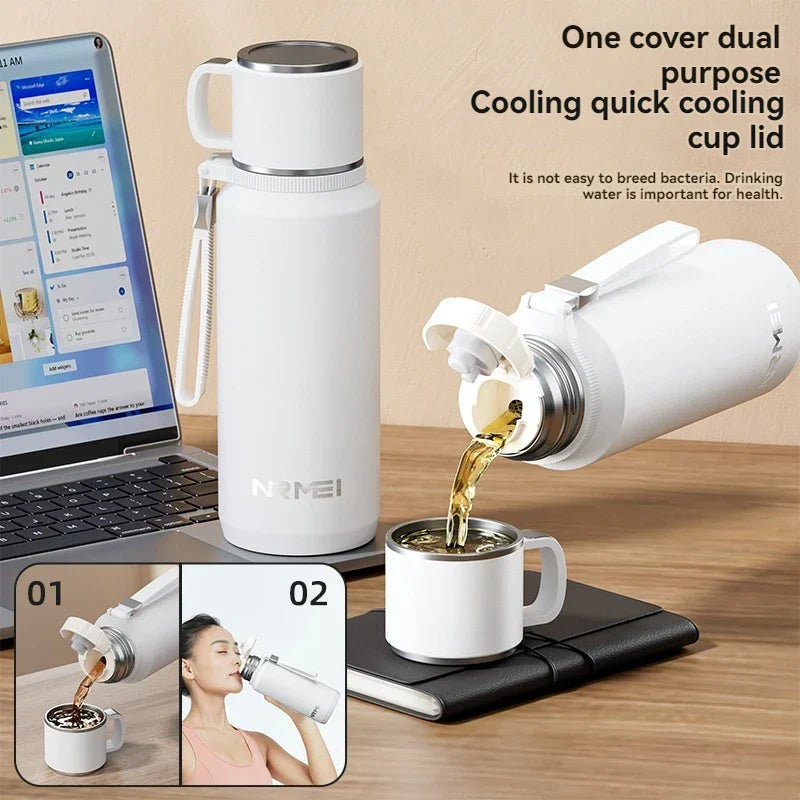 48-HOUR HEAT RETENTION THERMAL BOTTLE – 1500ML ☕❄️🔥