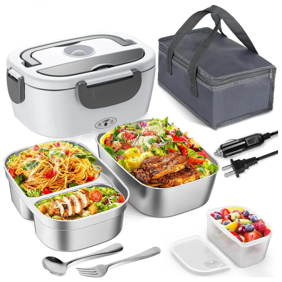 PORTABLE ELECTRIC HEATED LUNCH BOX – PREMIUM THERMAL FOOD CONTAINER 🍱🔥✨